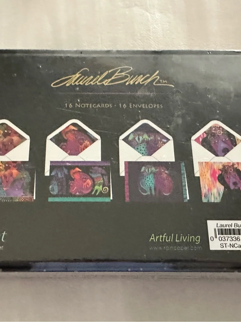 NIB Laurel Burch Boxed Blank Note Cards & Envelopes Set of 16 Cards 4 Designs